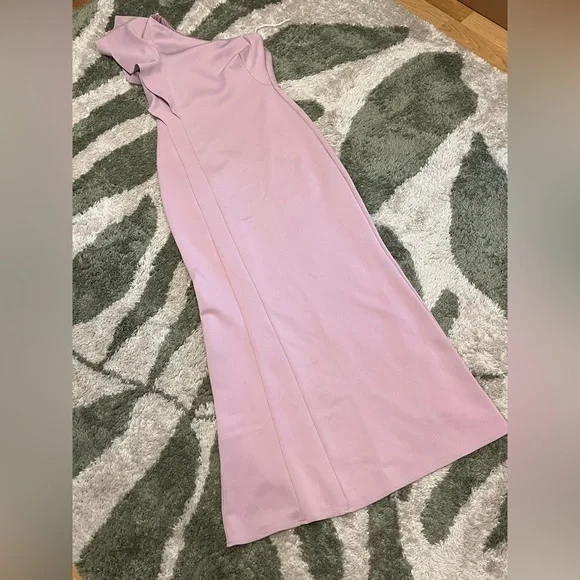 Black Halo | Dresses | Black Halo Mabel Gown Light Pink Purple One Shoulder  Sheath Dress | Poshmark